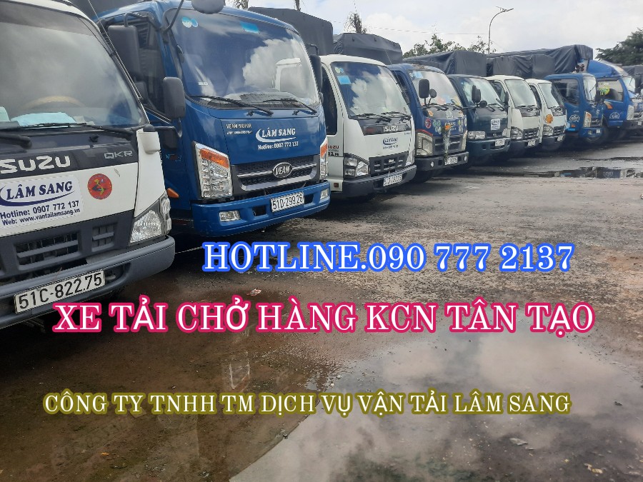 Cho thuê xe tải chở hàng KCN Tân Tạo